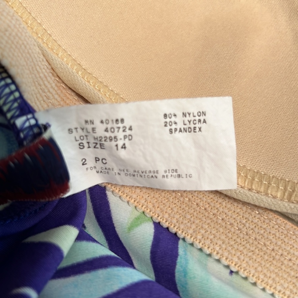 2 piece Tankini & skirt swimsuit - Picture 6 of 8